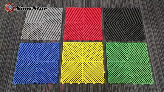 Thickened Car Plastic Splicing Grille Mat Car Wash Room 4s Beauty Shop Home Garage Floor Grid Drain Mat Car Wash Mat