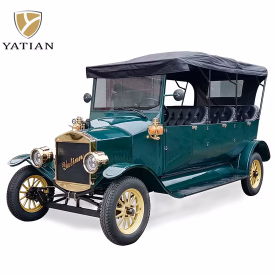 CE 48V 5kw 8 Seats Electric Vintage Car