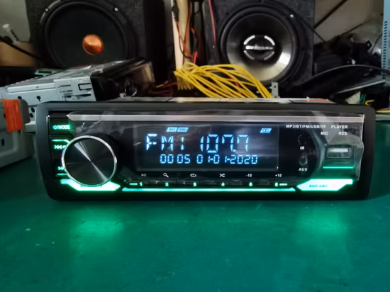 New Model Multi Colors Car Stereo Audio MP3 Player with Bluetooth, Aux, USB, FM